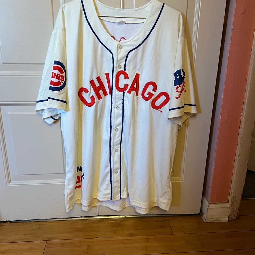 Chicago Cubs Logo Baseball Jersey